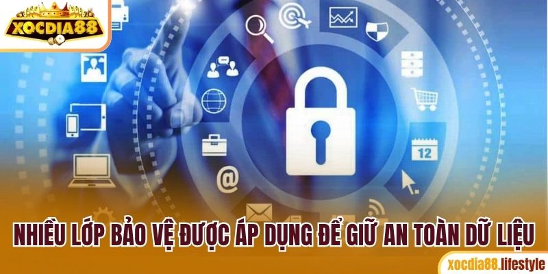 Nhiều lớp bảo vệ được áp dụng để giữ an toàn dữ liệu